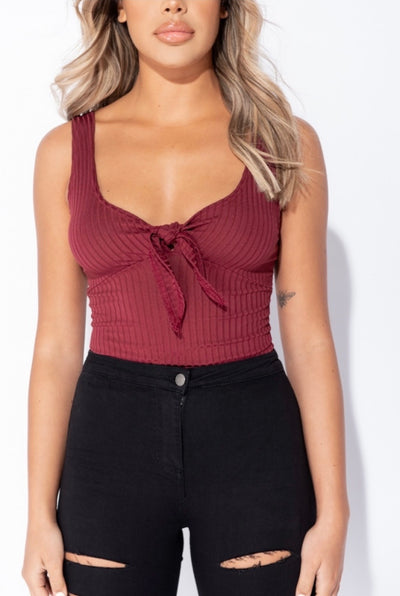 Rosalinda Bodysuit - Burgundy