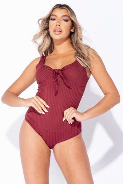 Rosalinda Bodysuit - Burgundy