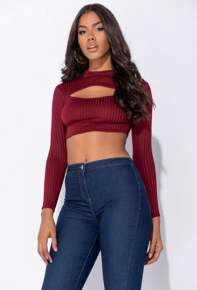 Alissa Top - Burgundy