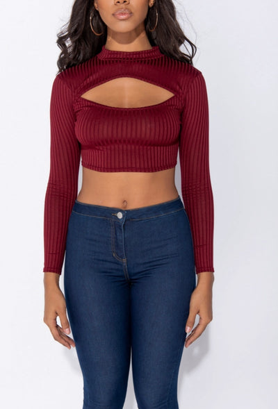 Alissa Top - Burgundy